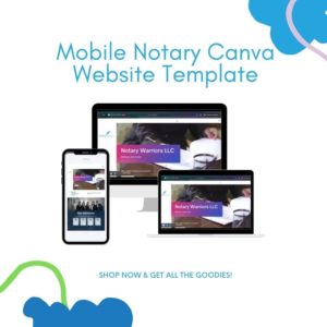 Photo of Responsive Professional Notary Canva Website Template