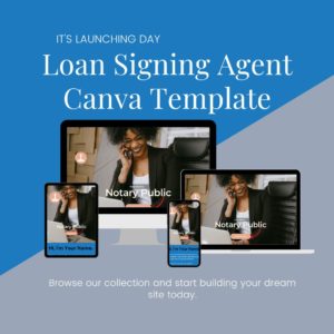 Photo of Responsive Loan Signing Agent Canva Template